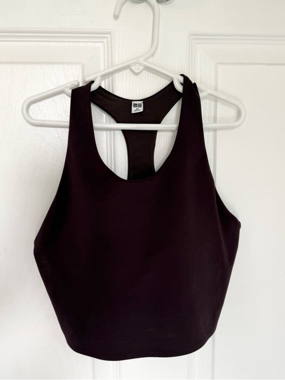 Uniqlo Dark Deep Purple Racerback Sports Bra with Built in Bra XS